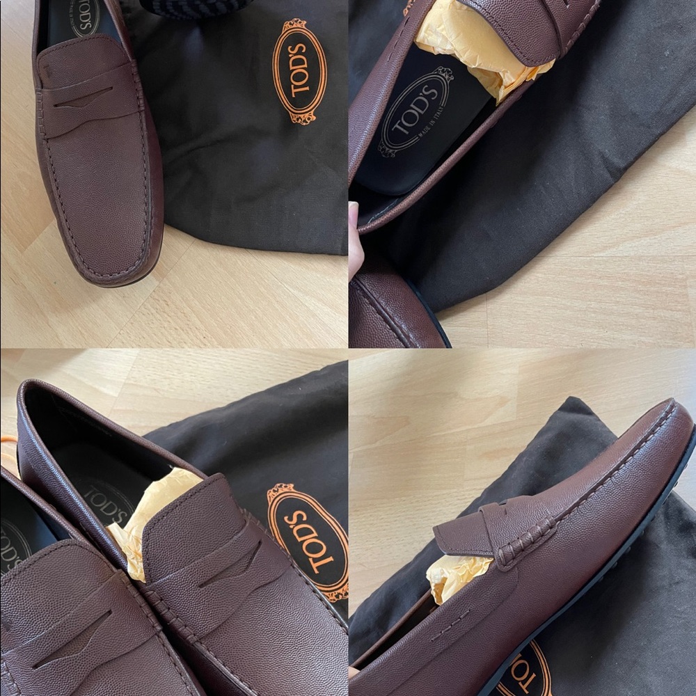 Brand new! Tods men’s Brown leather loafers size 11 - Picture 6 of 6
